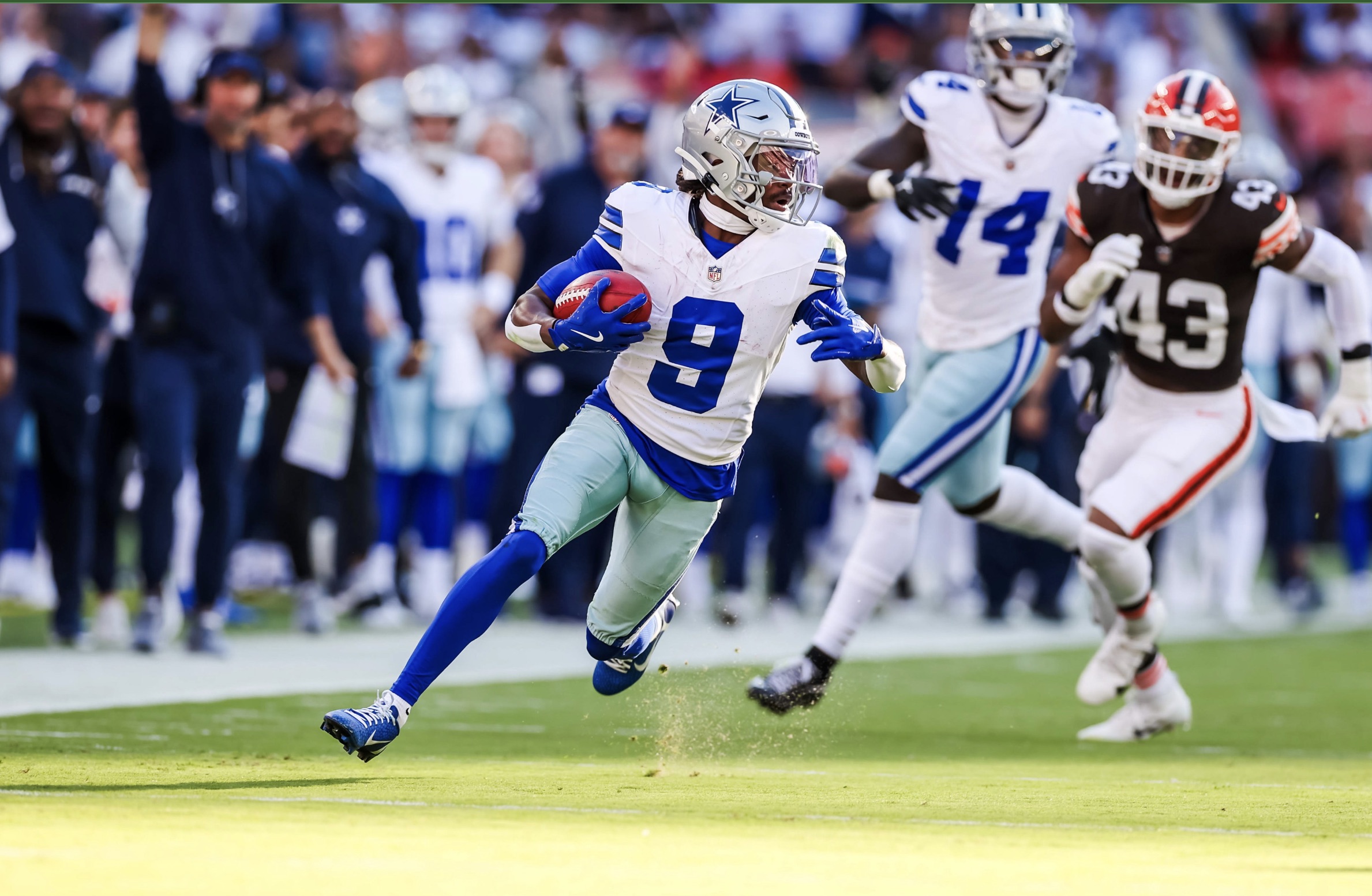 KaVontae Turpin returned a punt for a touchdown in the Cowboys' win over Cleveland. KaVontae Turpin returned a punt for a touchdown in the Cowboys' win over Cleveland.