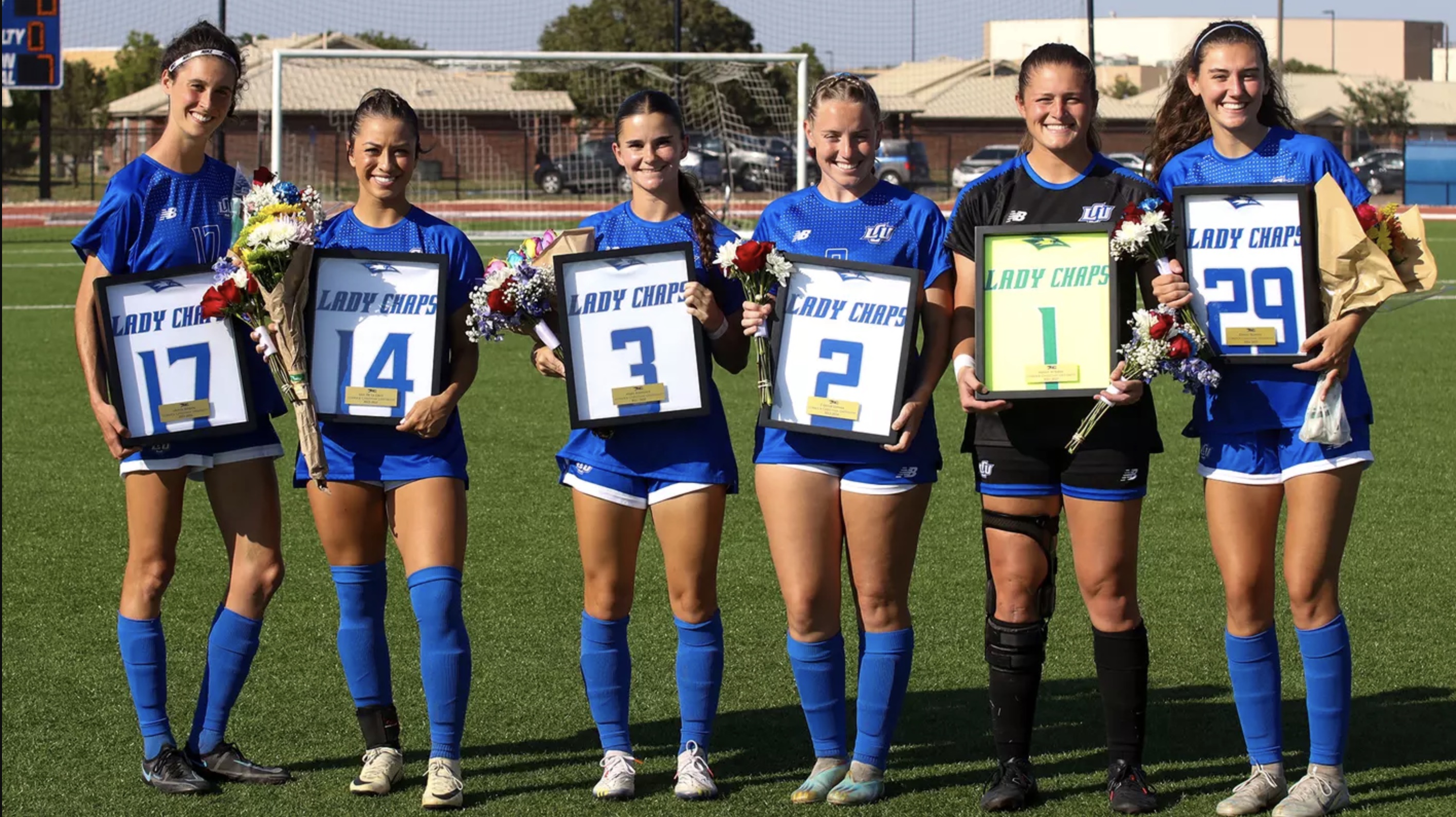 LCU Lady Chaps Soccer Seniors on Senior Day LCU Lady Chaps Soccer Seniors on Senior Day