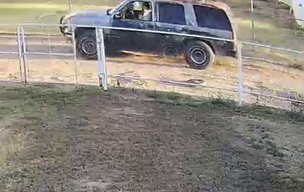 Suspect in brown SUV leaving the dumpster Suspect in brown SUV leaving the dumpster