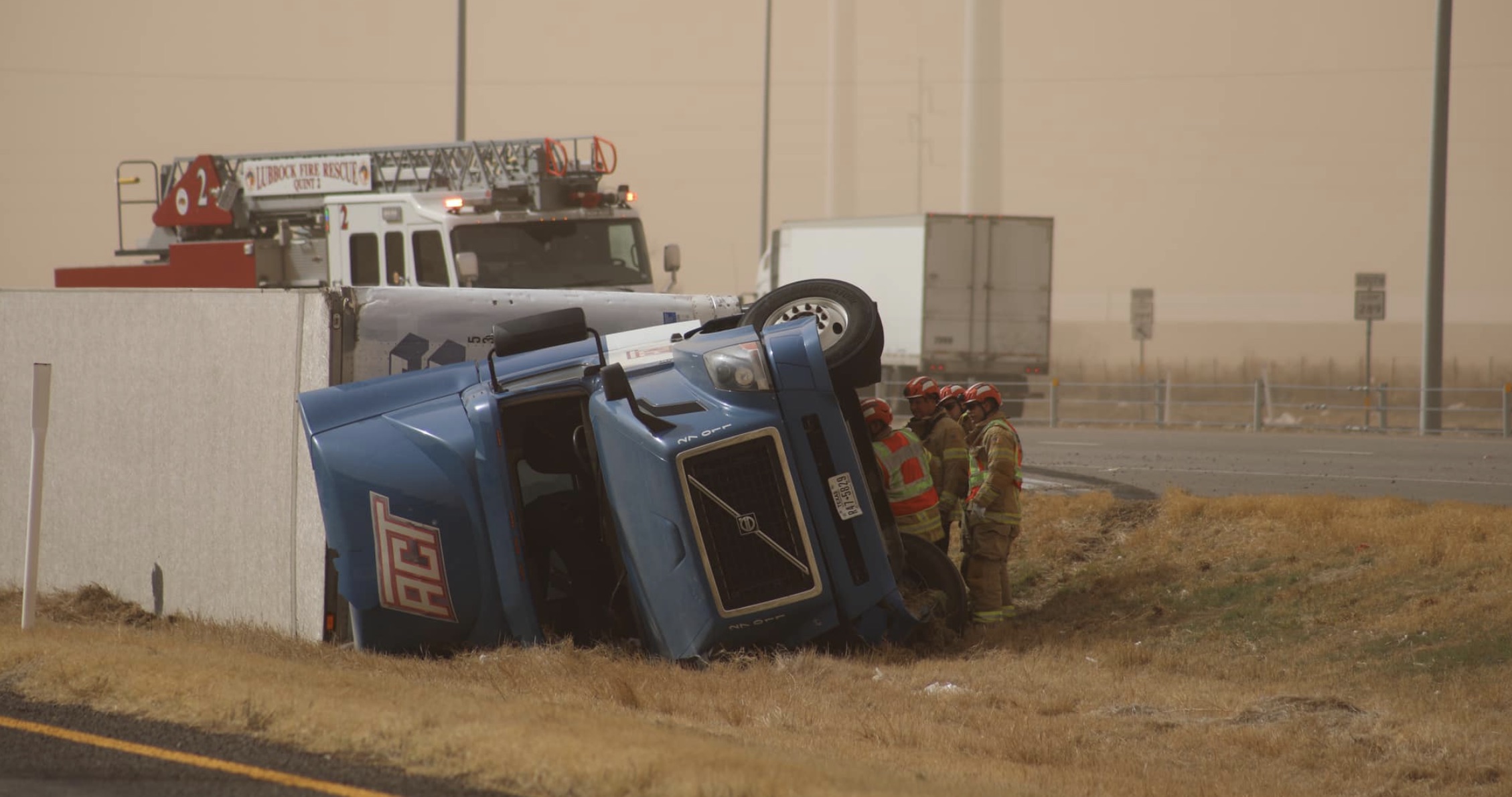 E. Loop 289 Semi Rollover on March 14 E. Loop 289 Semi Rollover on March 14