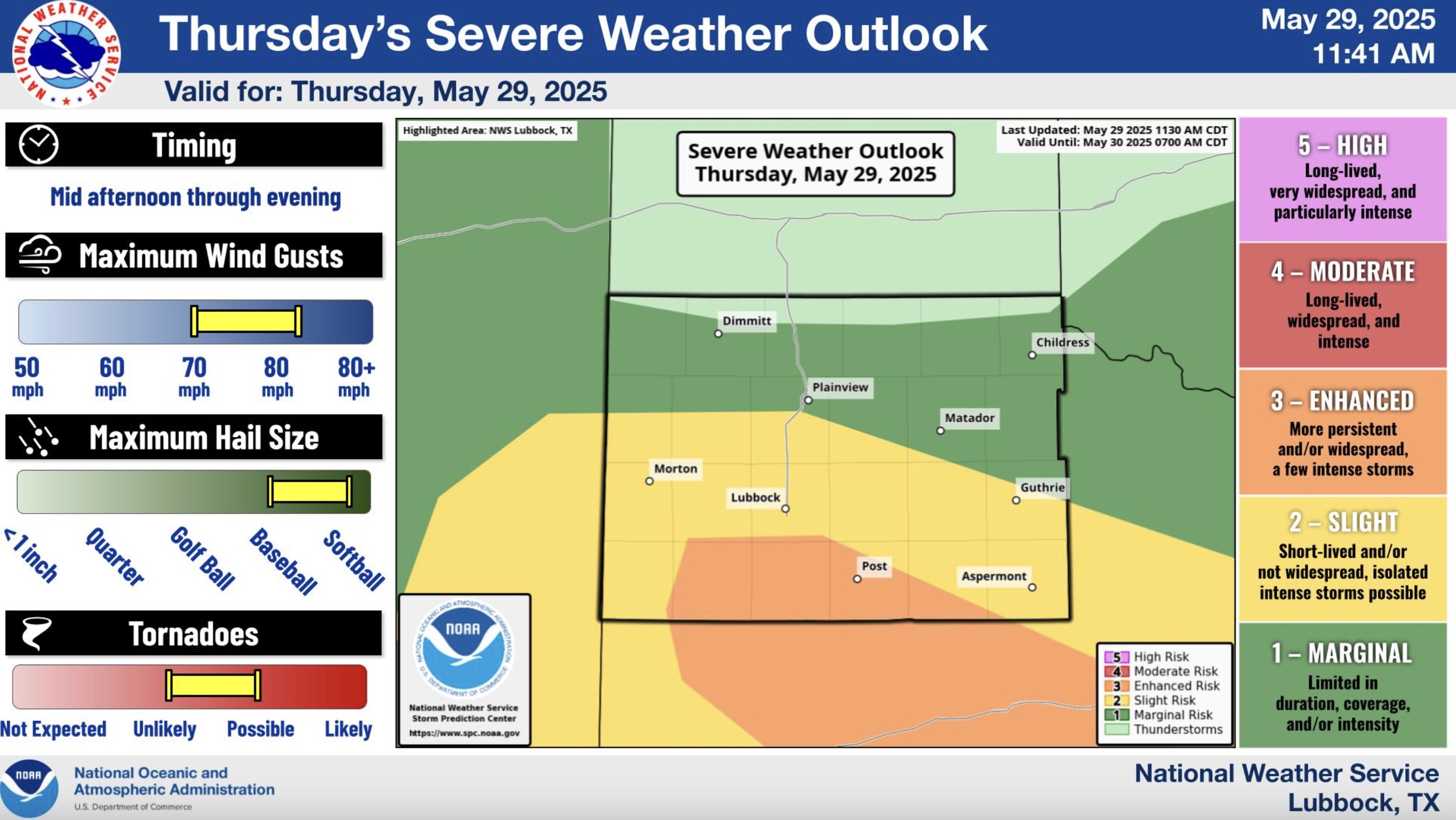 Thursday's Severe Weather Outlook National Weather Service Thursday's Severe Weather Outlook National Weather Service