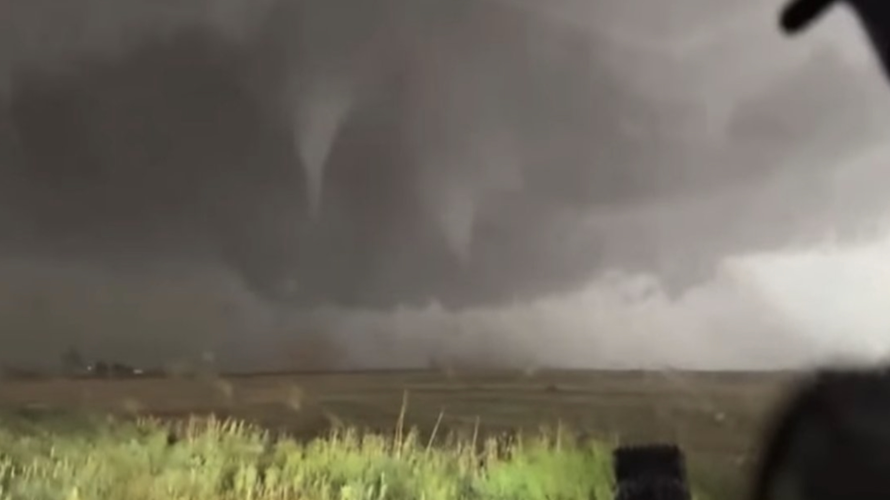 Two Funnels Forming in Tornado Warning Outside of Lubbock June 5 Two Funnels Forming in Tornado Warning Outside of Lubbock June 5
