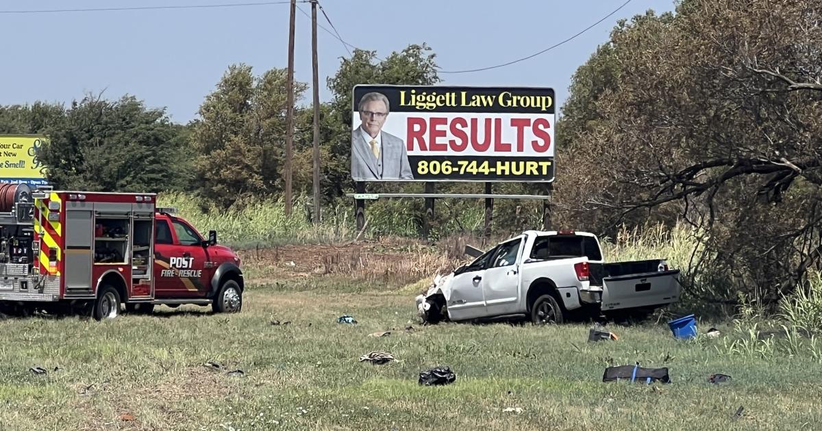 Rollover Crash Near Post Sends One to the Hospital