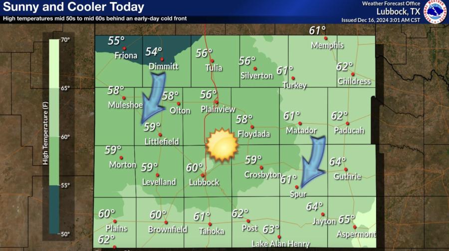 Sunny and Cooler December 16 Sunny and Cooler December 16