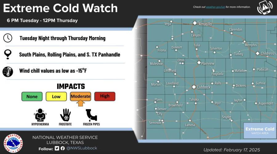Extreme Cold Watch this week February 17 - 23 Extreme Cold Watch this week February 17 - 23