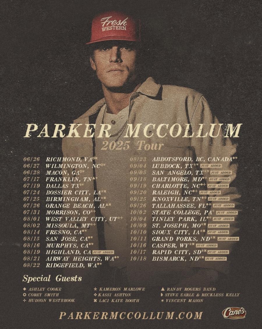 Parker McCollum 2025 Tour Parker McCollum 2025 Tour