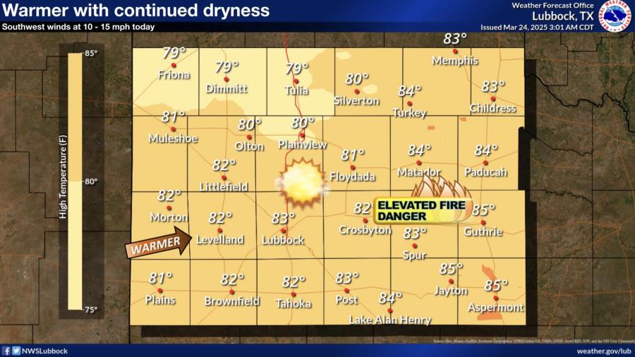 Warmer Weather on Monday, March 24 Warmer Weather on Monday, March 24