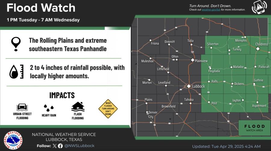 Flood Watch April 29 Flood Watch April 29