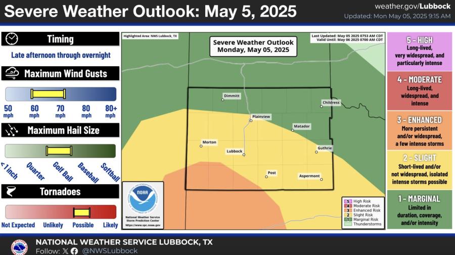 Severe Weather Outlook May 5 Severe Weather Outlook May 5