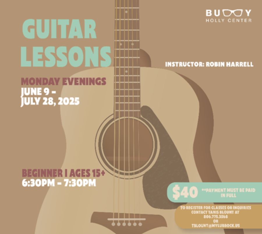 Guitar Lessons at Buddy Holly Center June 2025 Guitar Lessons at Buddy Holly Center June 2025