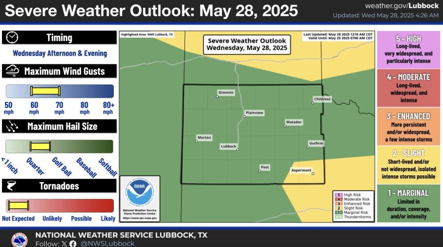 Severe Weather Outlook May 28 Severe Weather Outlook May 28