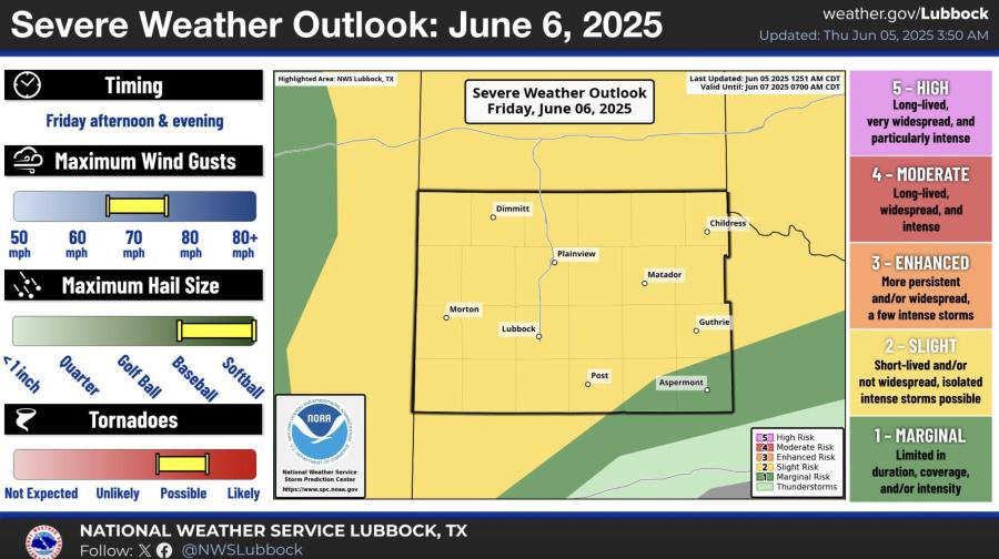 Severe Weather Outlook: June 6 NWS Severe Weather Outlook: June 6 NWS