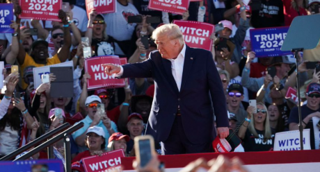 Former President Donald Trump in Waco 3.25.23 (Courtesy/WSJ)