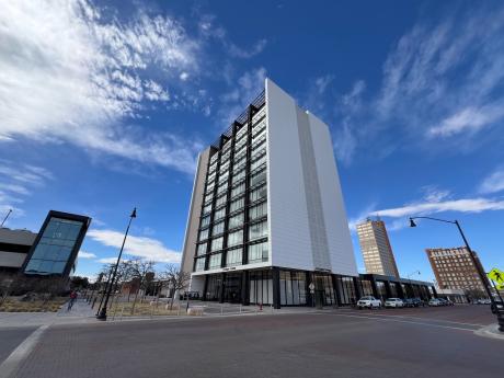Citizens Tower in downtown Lubbock is where the Lubbock City Council meets. 