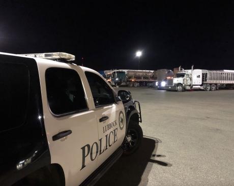 Lubbock Police Car at night