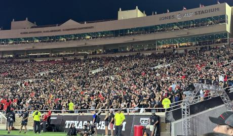 Jones AT&T Stadium, Home of the Texas Tech Red Raiders, in Lubbock