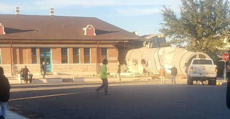 Train derailment in Pecos, Texas on Dec 18, 2024. Photo by Debra Thomas