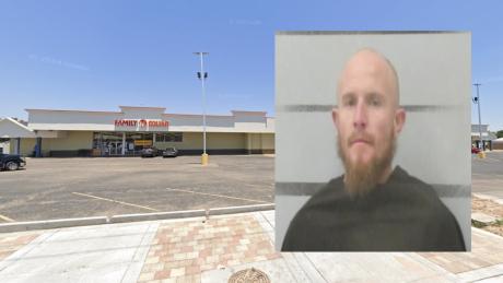 Jackson Crawford, 32, was arrested on Sunday afternoon after leading deputies on a brief foot chase fleeing a stolen vehicle.