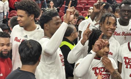 Texas Tech Red Raiders after the home victory vs. TCU on Wednesday, Jan. 29.
