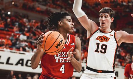 Texas Tech Basketball in action against Oklahoma State 2025