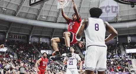 Texas Tech Basketball in action against TCU