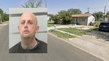 Eric Evans, 39, was arrested after a heated argument outside a home turned violent