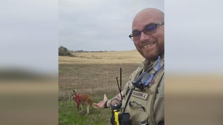A Texas Deputy spotted a kangaroo named Jack hopping around wearing a red jacket on Thursday, Feb. 27.