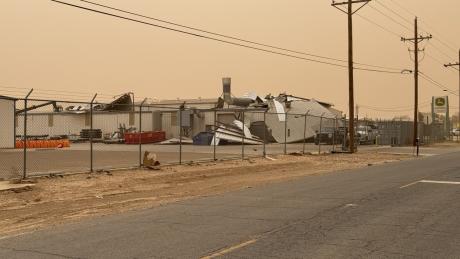 Wind Rips Though Roof on Clovis Hwy (US-84)