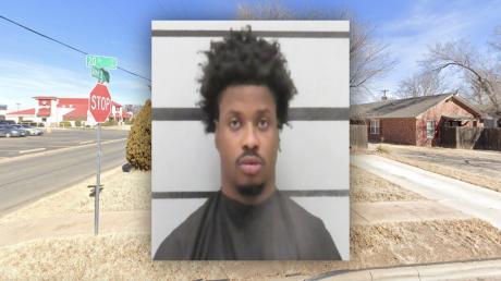 Jerry Davis, 23, was arrested after allegedly forcing his way into his ex-girlfriend's house, getting into an argument, physically assaulting her as she attempted to call 911