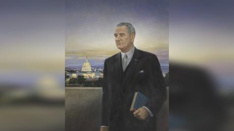 The portrait of President Lyndon B. Johnson, known as "the ugliest thing I ever saw."