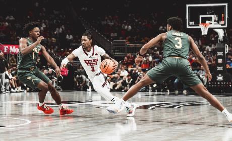 Texas Tech in action against Baylor in the Big 12 Tournament