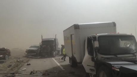 Massive Pileup reported on I-27 near Canyon, TX
