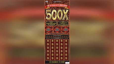 Texas Lottery 500x Game