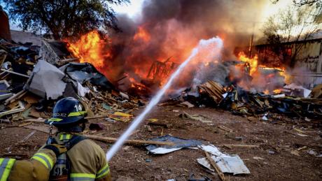 98th and Avenue P Blaze on March 23