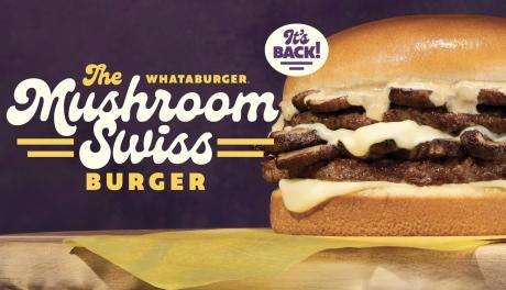 Whataburger's Mushroom Swiss Burger