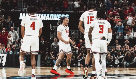 Texas Tech in action against Arkansas