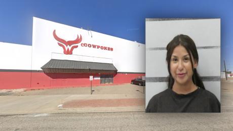 Mary Jane Arzola, 20, was arrested Sunday night after an altercation involving a crowbar in the parking lot of Cowpokes left two people injured, including one woman with a serious head wound.