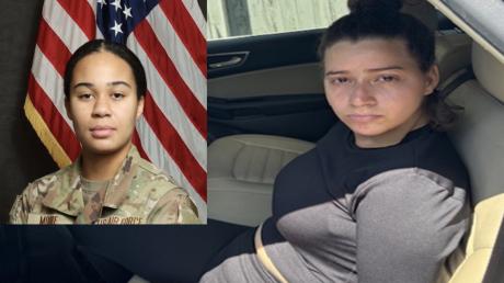 Left: 18-year-old U.S. Air Force Academy cadet Ava Moore, Right: 21-year-old Daikerlyn Alejandra Gonzalez Gonzalez 