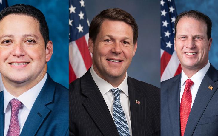 Reps Tony Gonzales (CD-23), Jodey Arrington (CD-19), and August Pfluger (CD-11)