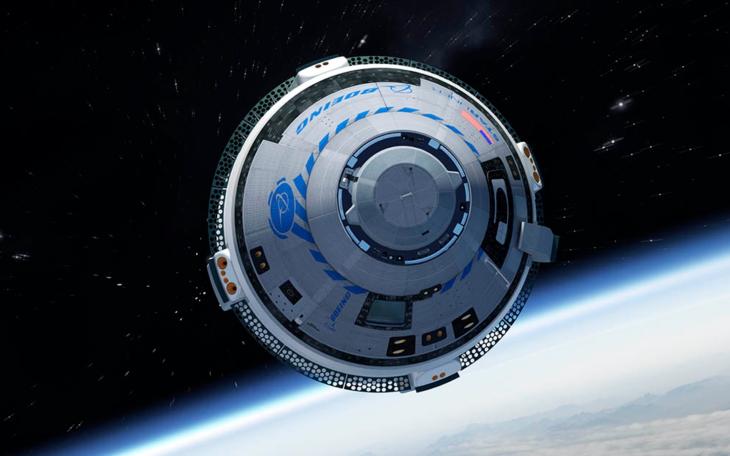 Starliner Orbiting Earth