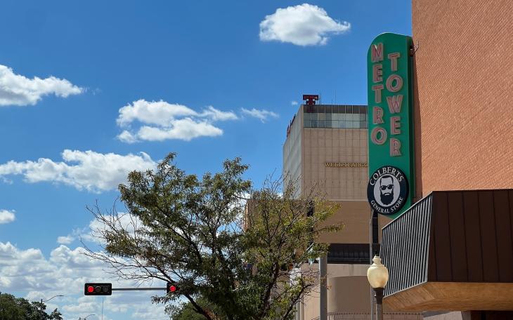 Outside of Colbert's General Store on Broadway Street
