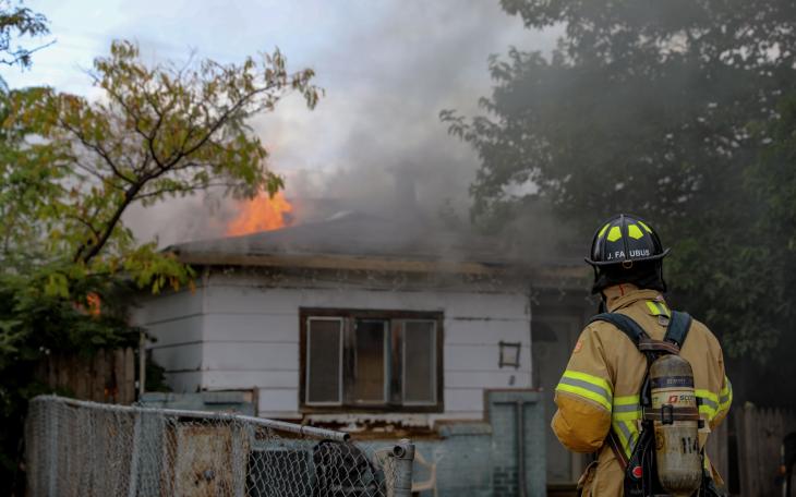 Lubbock Fire Rescue respond to a residential structure fire near the 200 Block of Redbud Avenue