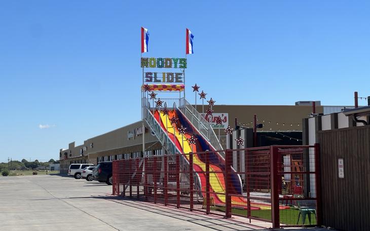 New Fun Slide at Little Woodrow's