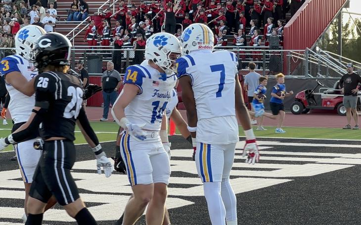 Frenship Tigers scoring a touchdown against Lubbock-Cooper 2024