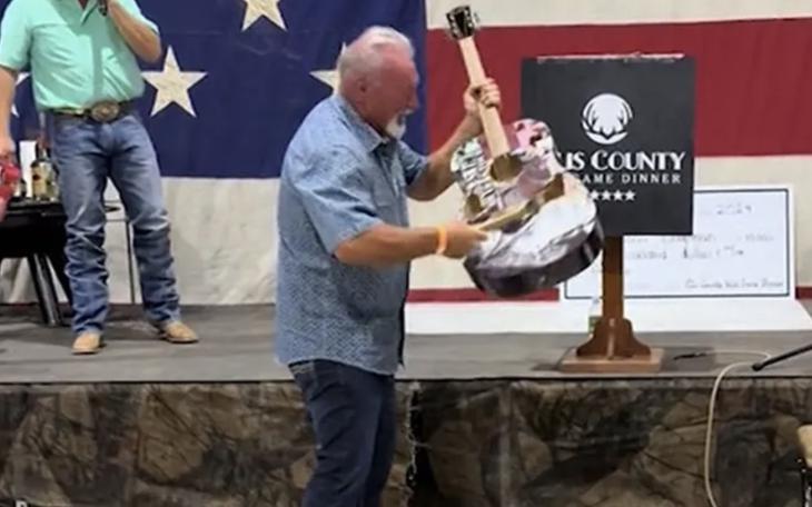 Texas Man Smashes $4,000 Taylor Swift Guitar