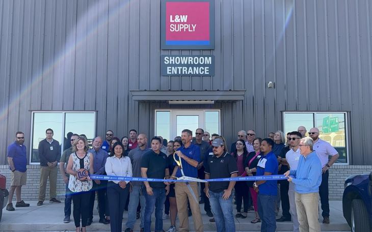 L&amp;W Supply Cuts Ribbon at Grand Opening