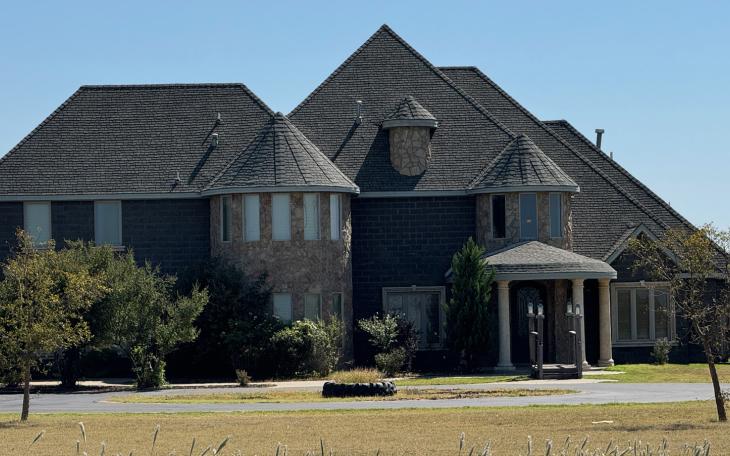 The residence a couple miles east of Idalou where wild sex parties are rumored to happen on weekends.