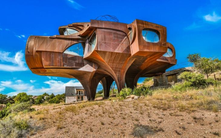 The Bruno Steel House located at Ransom Canyon, affectionately known as &quot;The Bruno,&quot; is set to go up for auction on November 12.