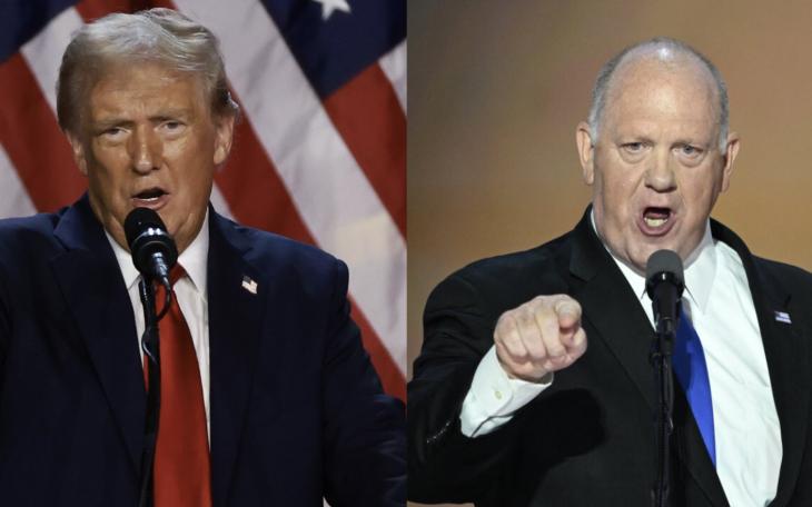 President Donald Trump and Former Ice Director Tom Homan