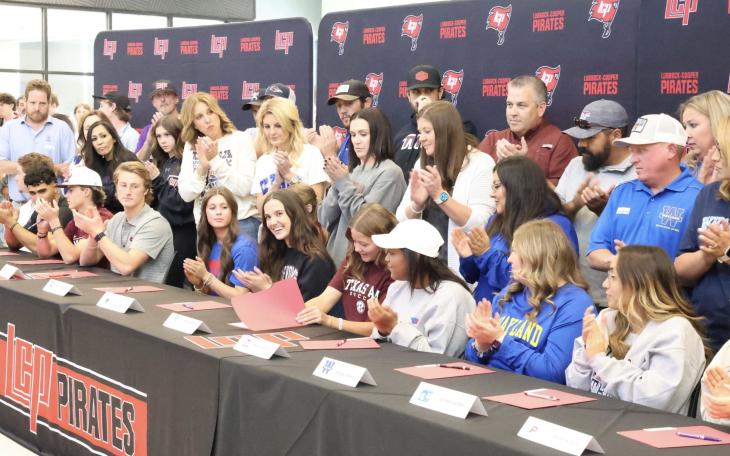 Lubbock-Cooper Student Athletes sign to play sports at the next level.